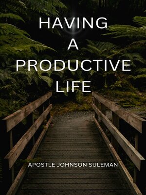 cover image of HAVING a PRODUCTIVE LIFE